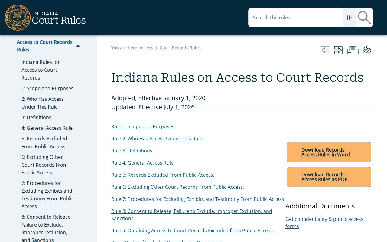 Gibson County active warrant court access rules